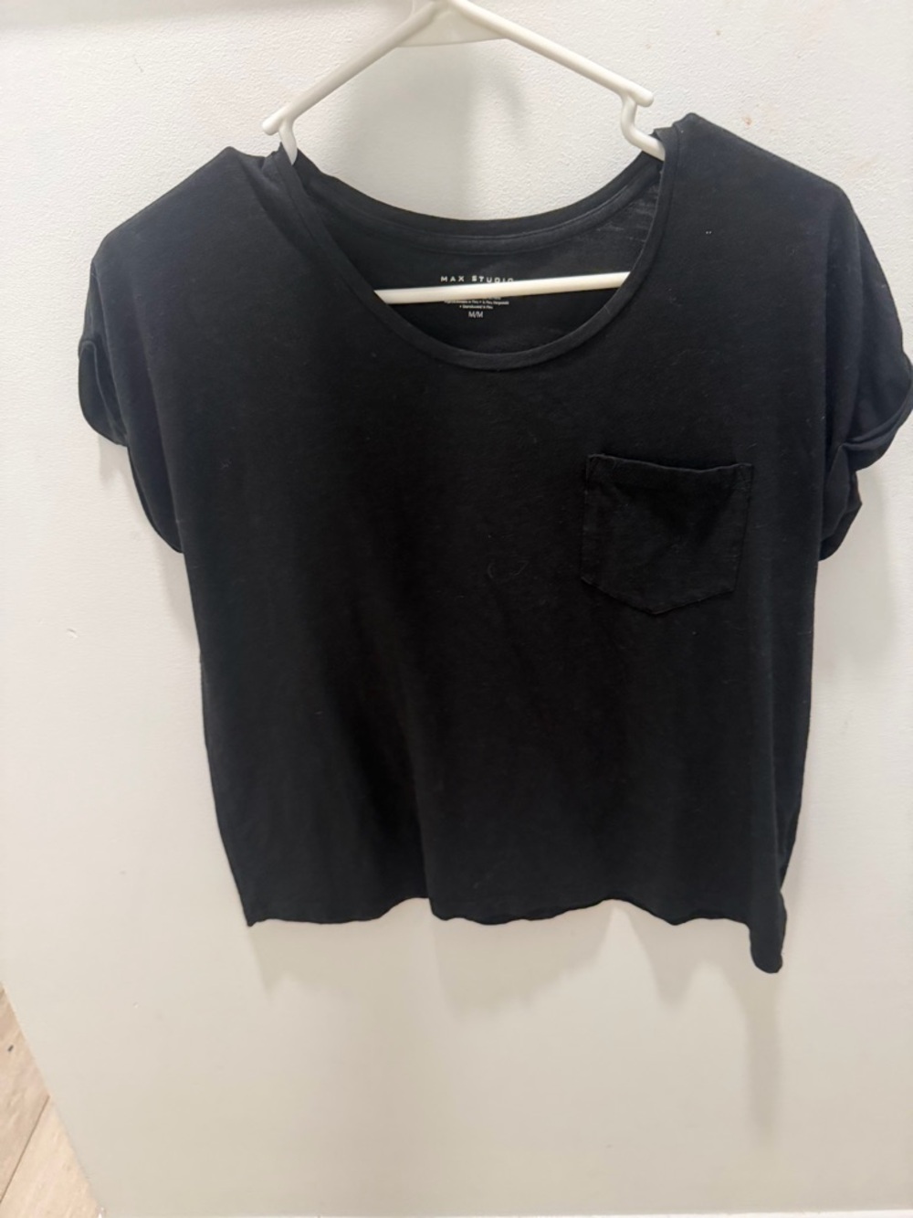 Madewell Black Short-Sleeve Pocket Tee